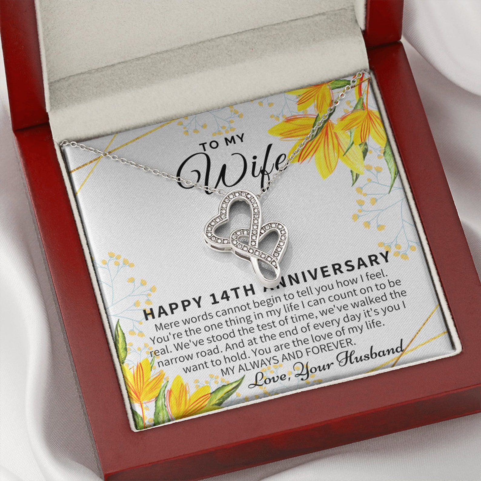 14 Year Wedding Anniversary Gift for Wife 14th Anniversary Etsy Canada