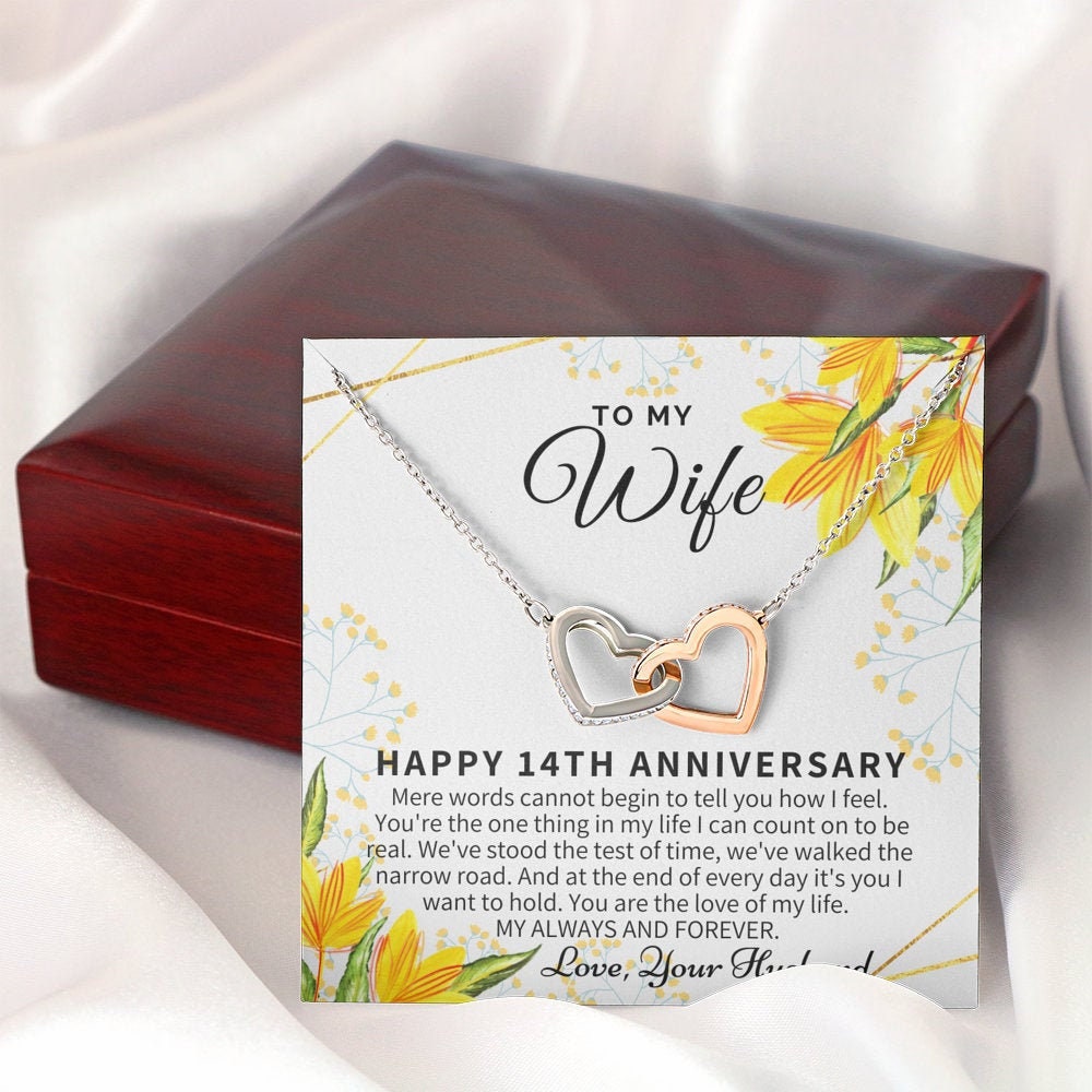 14 Year Wedding Anniversary Gift for Wife, 14th Anniversary Gift for