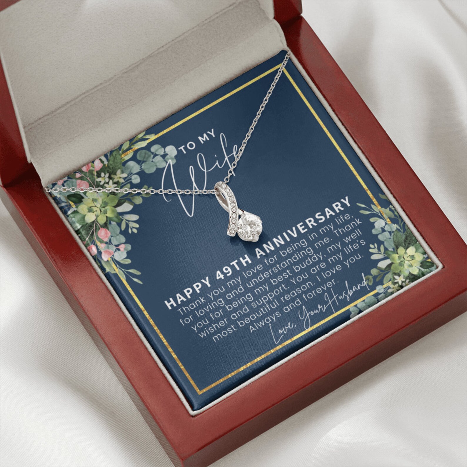 49th Anniversary Gift for Wife, 49th Anniversary Gifts, 49 Year ...