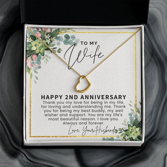 Cotton Anniversary Gift for Her | Anniversary Calendar | 2nd Anniversary  Gift for Wife | Traditional Anniversary Gifts for Women