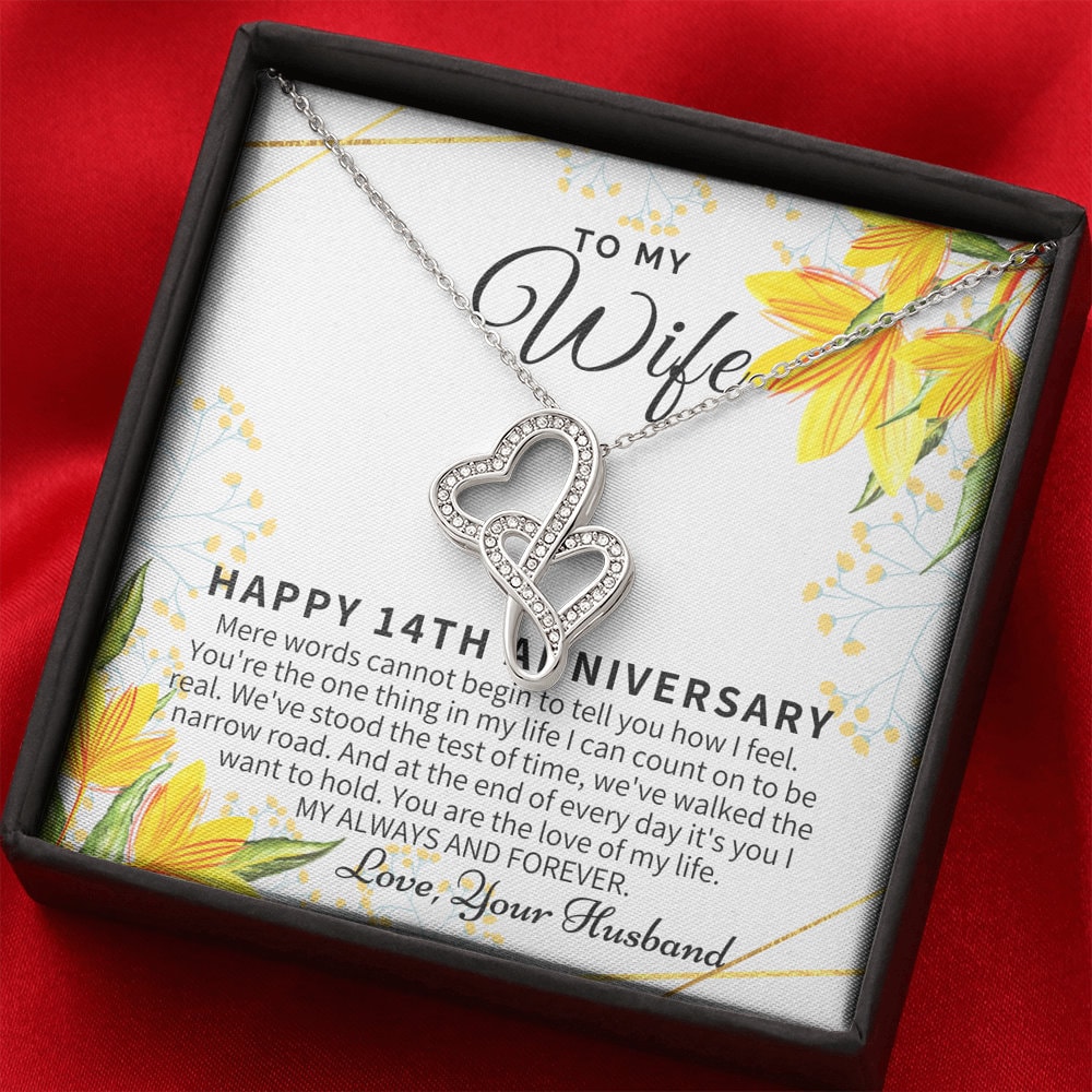 14 Year Wedding Anniversary Gift for Wife, 14th Anniversary Gift for Her, 14 Year Anniversary