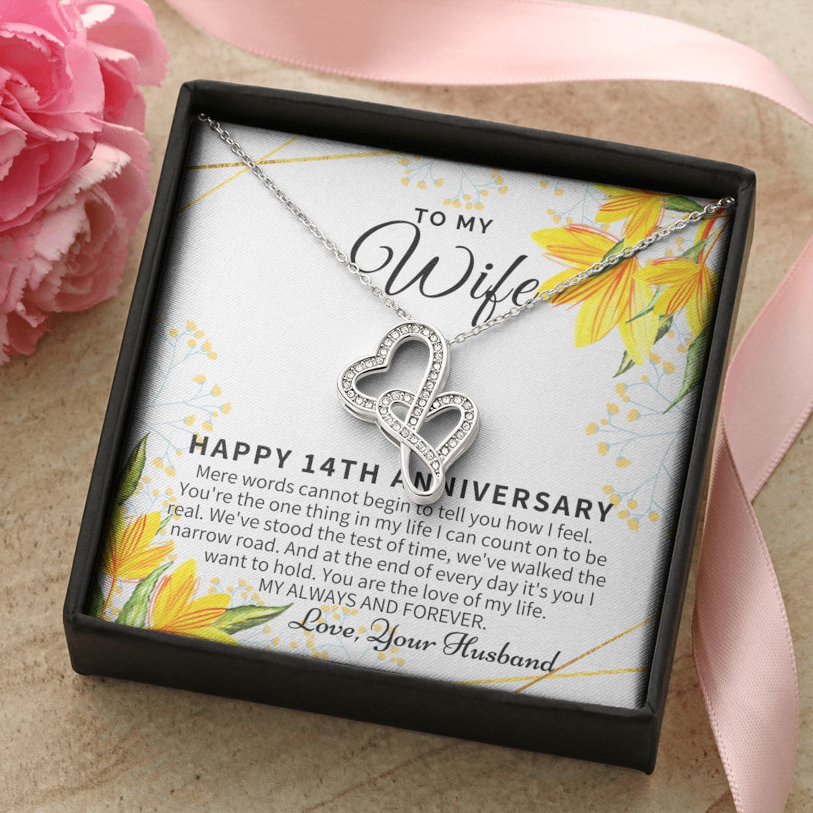 14 Year Wedding Anniversary Gift for Wife 14th Anniversary Etsy Canada
