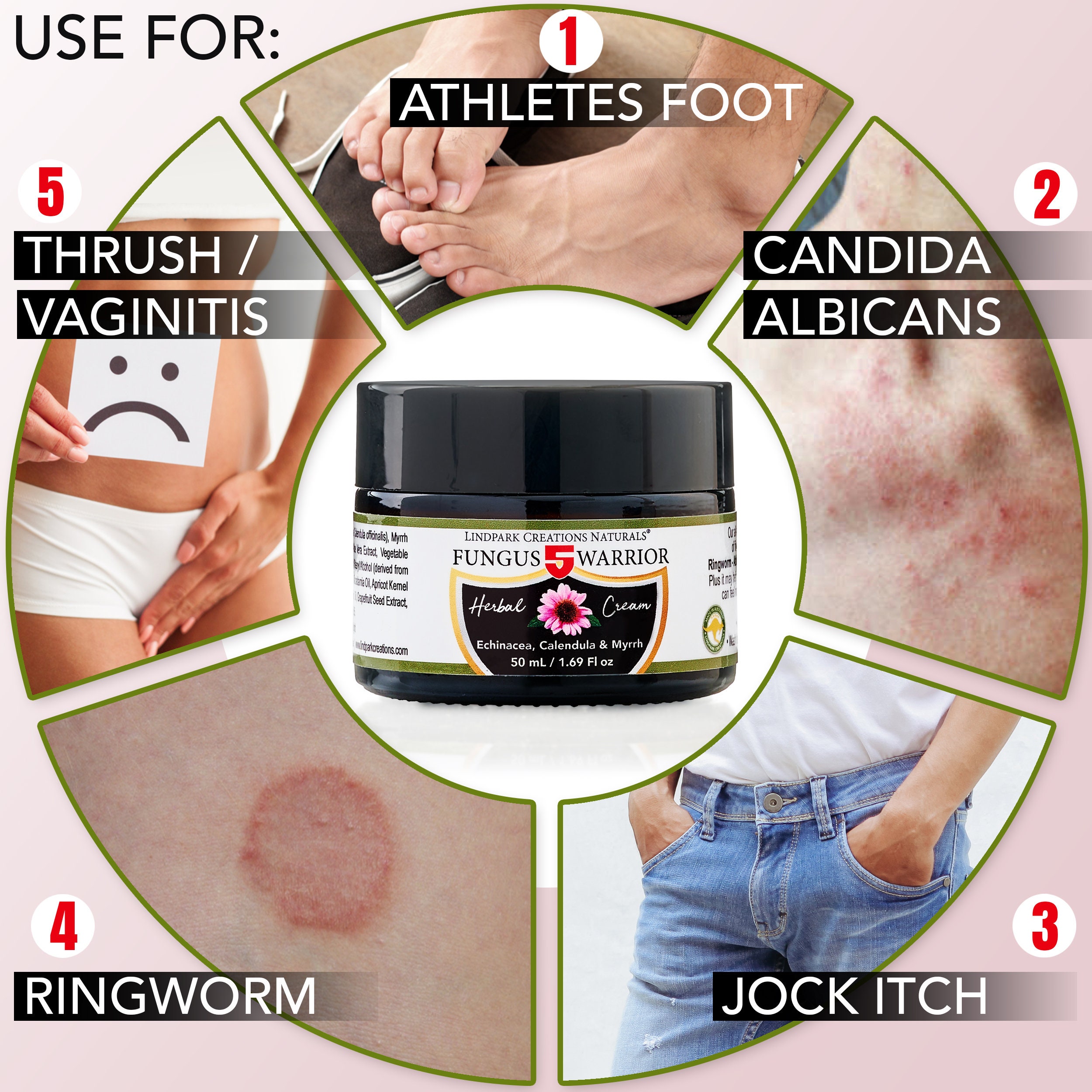 Fungus 5 Warrior Ringworm Tinea Athletes Foot Candida Jock Itch with Echinacea Etsy Australia