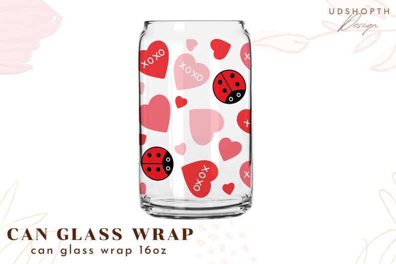 XOXO Libbey Glass SVG Hearts Glass Cup Valentines Day SVG | Etsy