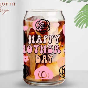 Mother's Day Svg Bundle, 16oz Libbey Glass Can Svg File Cup Wrap, Mom ...