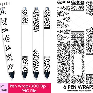Leopard Pen Wraps, Cheetah Pen Wraps, Personalized Glitter Pen Wraps, WaterSlide, Joy Glitter Pen, Epoxy Pen Wrap Digital Download