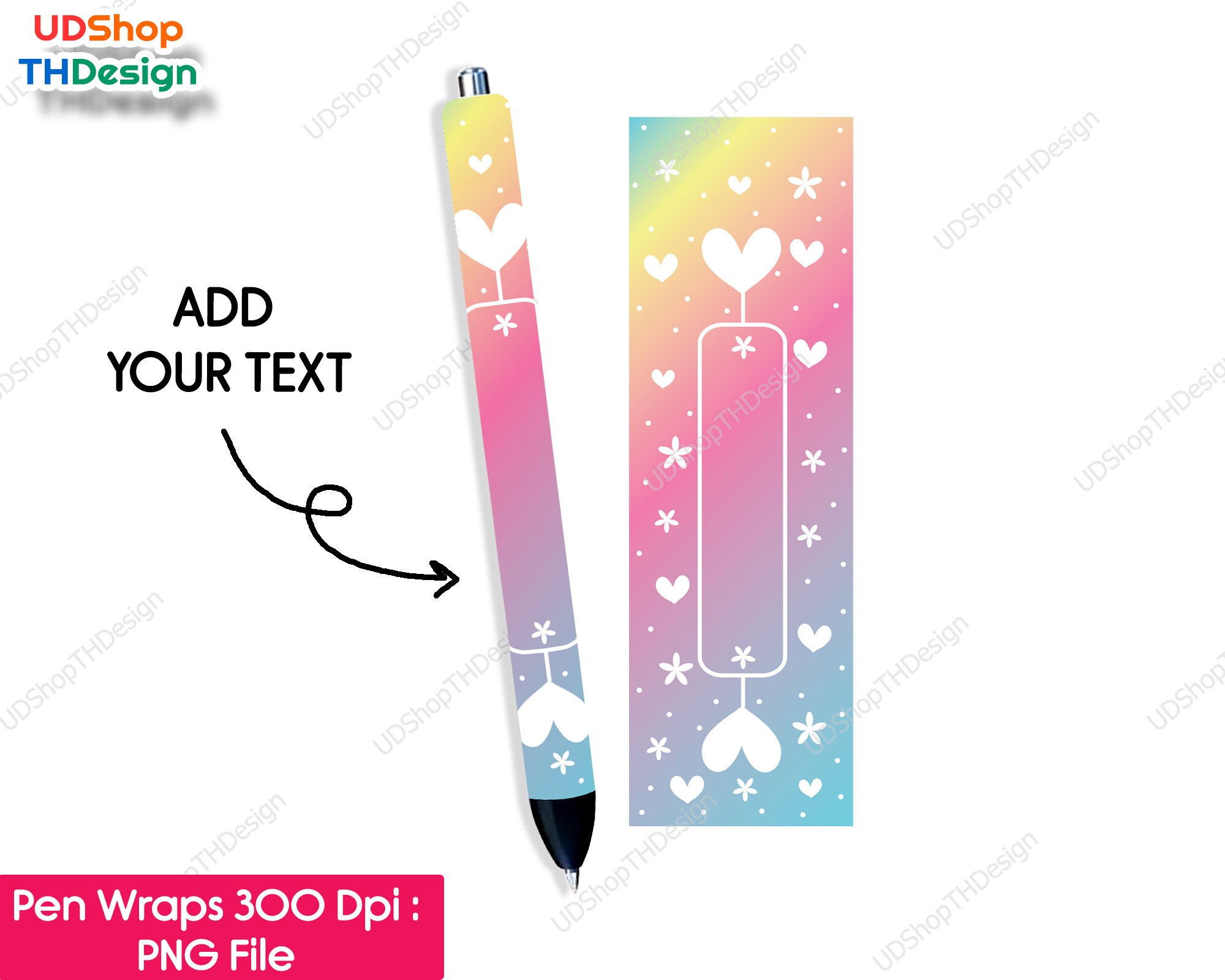 Over the Rainbow Pen Wrap Download — Bead Soup