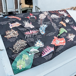 Nudibranch creatures dry towel (microfiber)