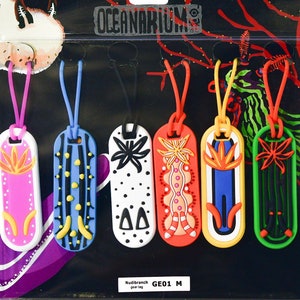 Etiqueta de equipaje con etiqueta de equipo de nudibranquio Seaslug