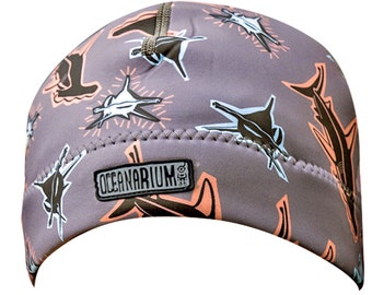 Hammerhead sharks neoprene beanie