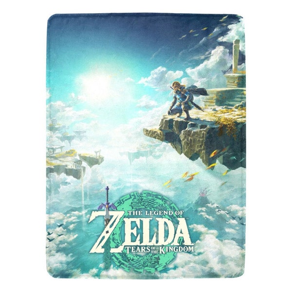Zelda  Tears of the Kingdom TOTK (sequel for BOTW) Gift Blanket