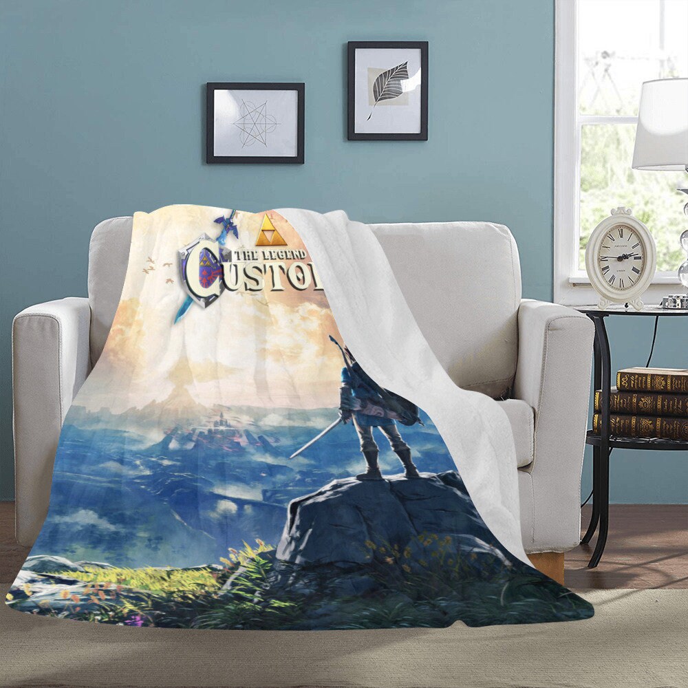 Custom Zelda Name Blanket Legend of Zelda Breath of the Wild BOTW Personalized Gift Etsy Canada