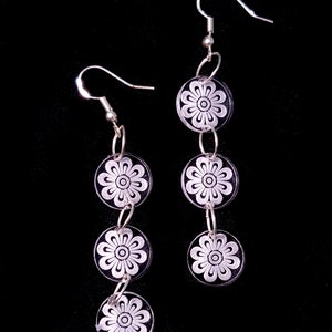 Jinju White Earrings // Laser Cut Acrylic Earrings