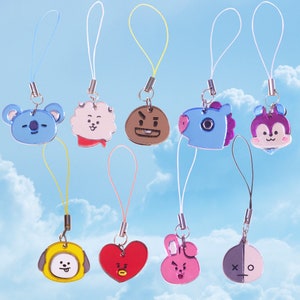 BT21 BTS Mirror Phone Charm