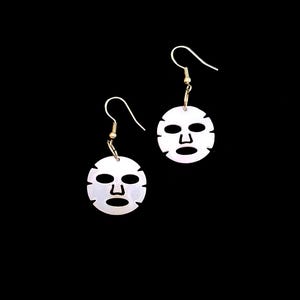 Sheet Mask Ohrringe // Ohrclip oder Piercing // kleine und große Ohrringe