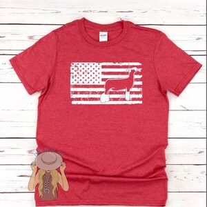 Show Lamb Graphic Tee | American Flag Show Lamb Tee | Show Sheep Tee
