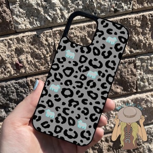 Leopard Print Pig Phone Case | iPhone Case | Show Pig Phone Case | Western Phone Case | Show Steer Phone Case