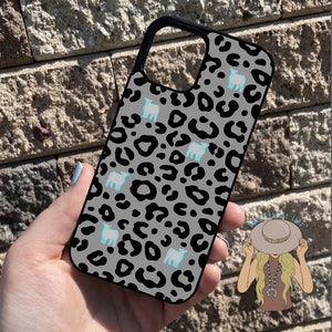 Leopard Print Steer Phone Case | iPhone Case | Show Cattle Phone Case | Western Phone Case | Show Steer Phone Case