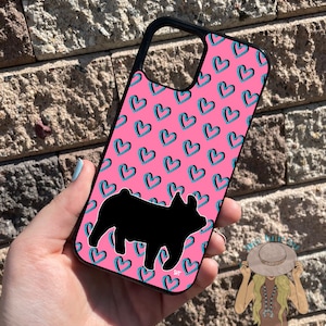 Valentine’s Show Pig Phone Case - Étui de téléphone de bétail - Stock Show Phone Case - iPhone Case - Show Pigs