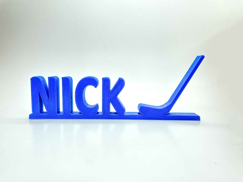Personalized Hockey Stick Name Stand Gift for Hockey Players Etsy