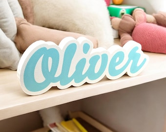 Personligt pastellfärgat namnställ för barn och nyfödda - Söt och personlig barnrumsdekoration