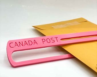 Slot of Doom - Actual Size - Colourful unique made of plastic - Canada Post Standard and Oversized Letter mail Slot Sizer - Free Shipping