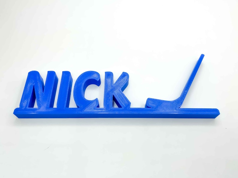 Personalized Hockey Stick Name Stand Gift for Hockey Players Etsy