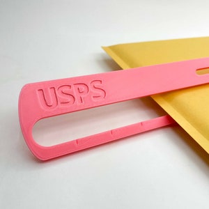 USPS slot sizer - Taille réelle - Coloré unique en plastique - Lettres USPS et grandes enveloppes (plates) - Courrier plat