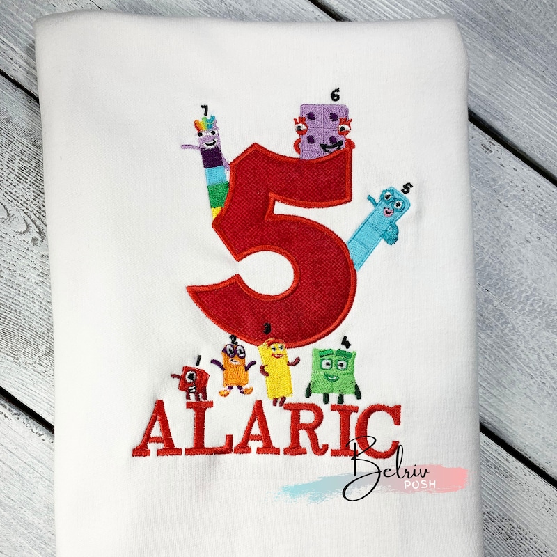 Number Blocks Personalized Etsy