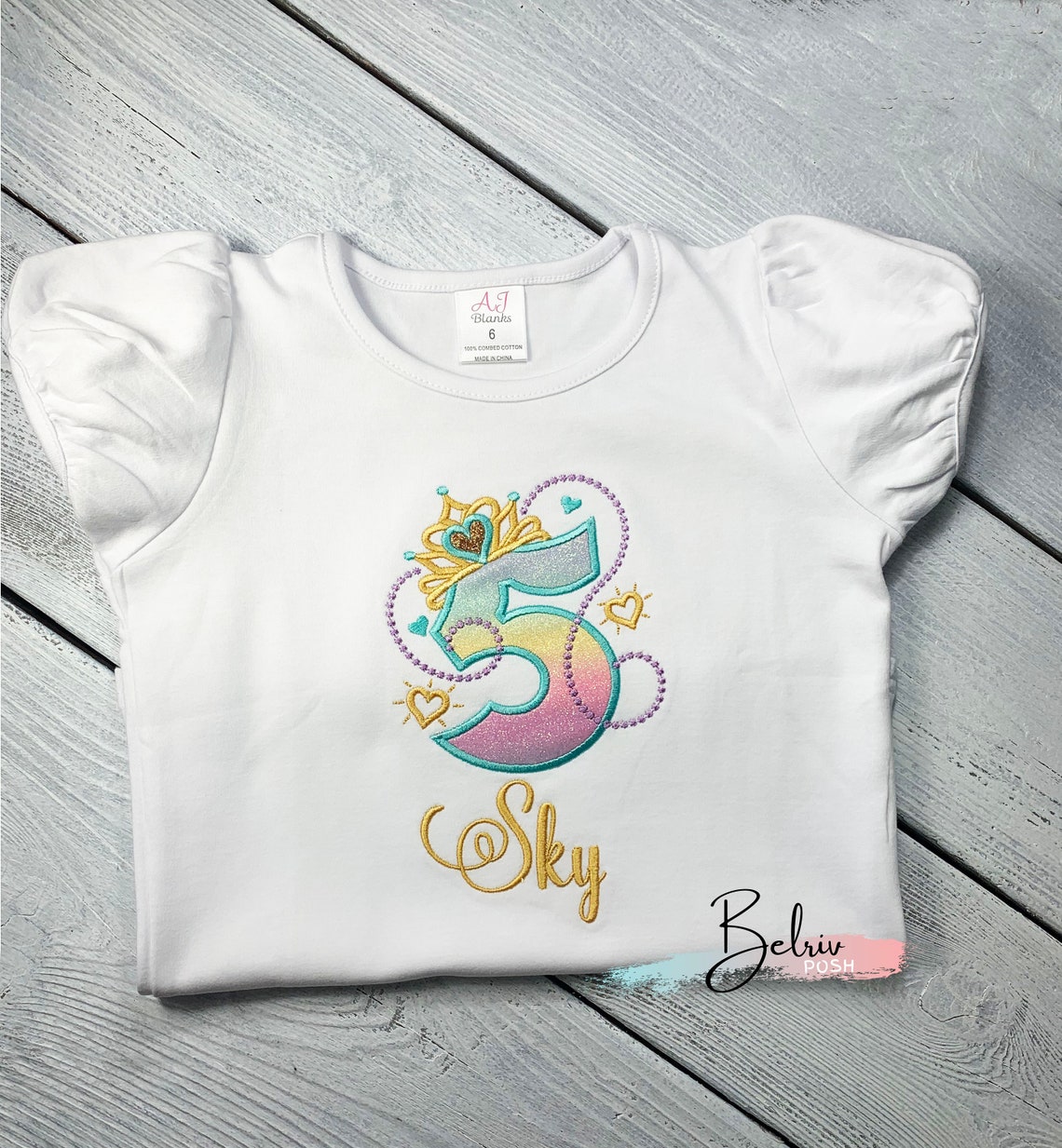 1st birthday princess shirt