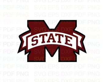 Mississippi State Svg Etsy