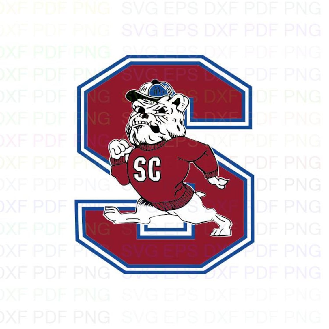 South Carolina State Bulldogs Svg Dxf Eps Pdf Png Cricut | Etsy