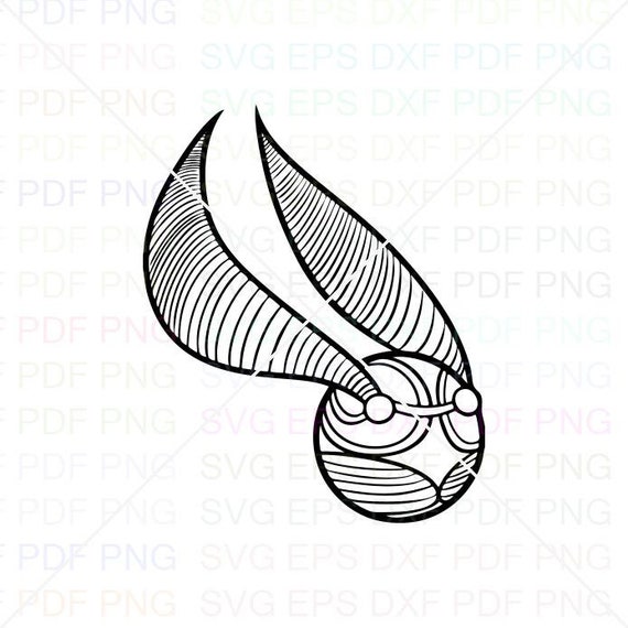 Snitch Wings Svg Dxf Eps Pdf Png Cricut Cutting file | Etsy