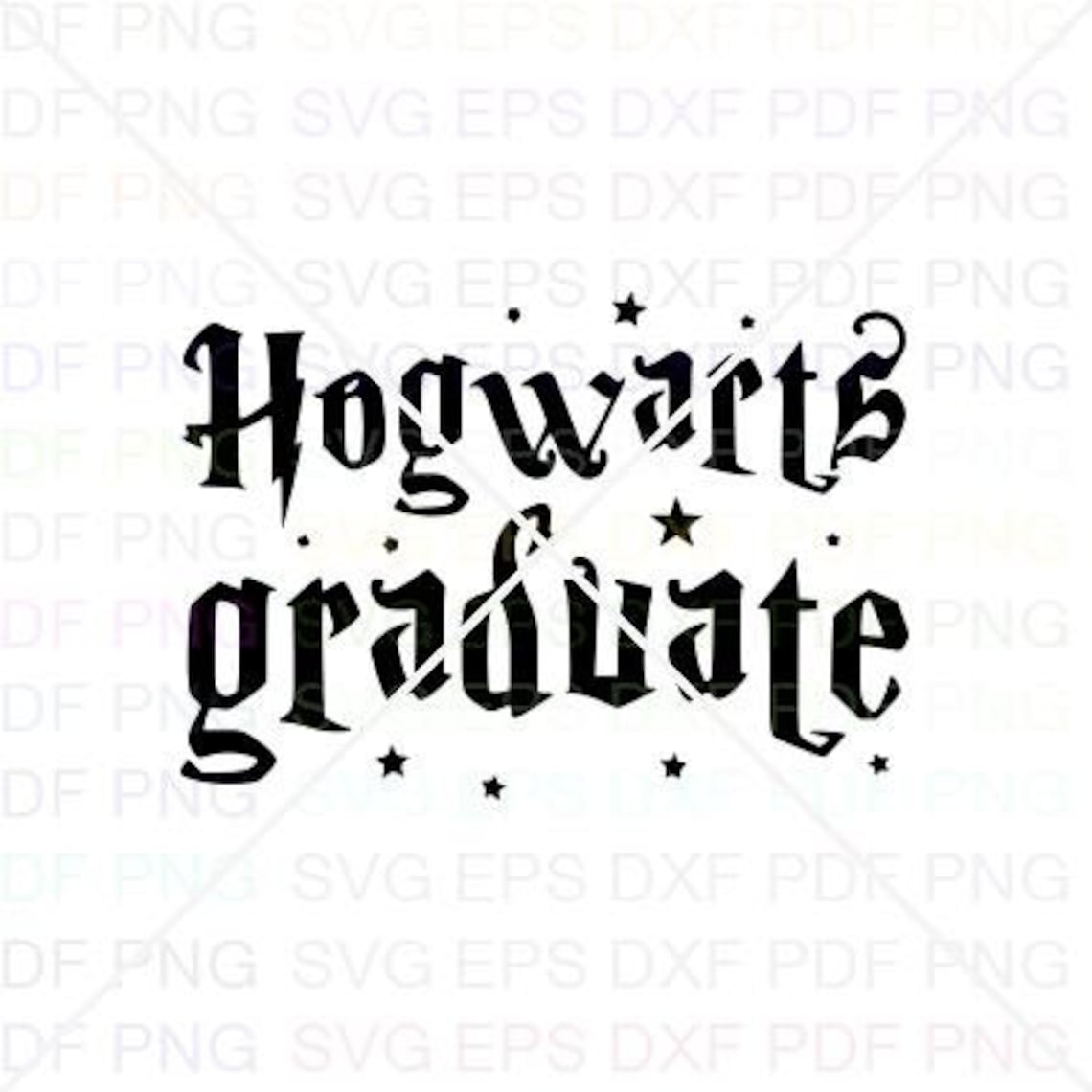 Hogwarts Graduate Svg Dxf Eps Pdf Png Cricut Cutting file Etsy