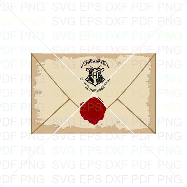 Hogwarts Letter Svg Dxf Eps Pdf Png Cricut Cutting file | Etsy