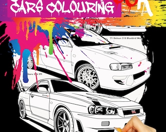 JDM Car Colouring Book