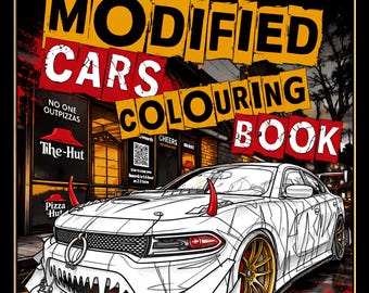 Stance Auto Magazine Modified Car Colouring Book Digital Download – 52 Stunnin Designs
