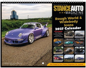 Stance Auto Magazine Rough World  Widebody Icons 2027 Wall Calendars  (US & CA)
