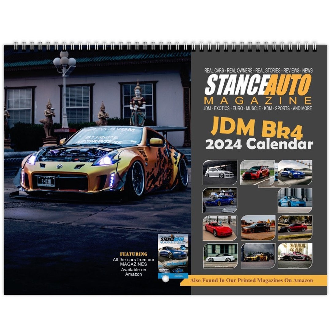 Calendars Stance Auto Magazine JDM BK4 USA & CA Etsy