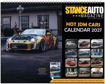 Stance Auto Magazine Hot JDM Cars  2027 Wall Calendars (US & CA)