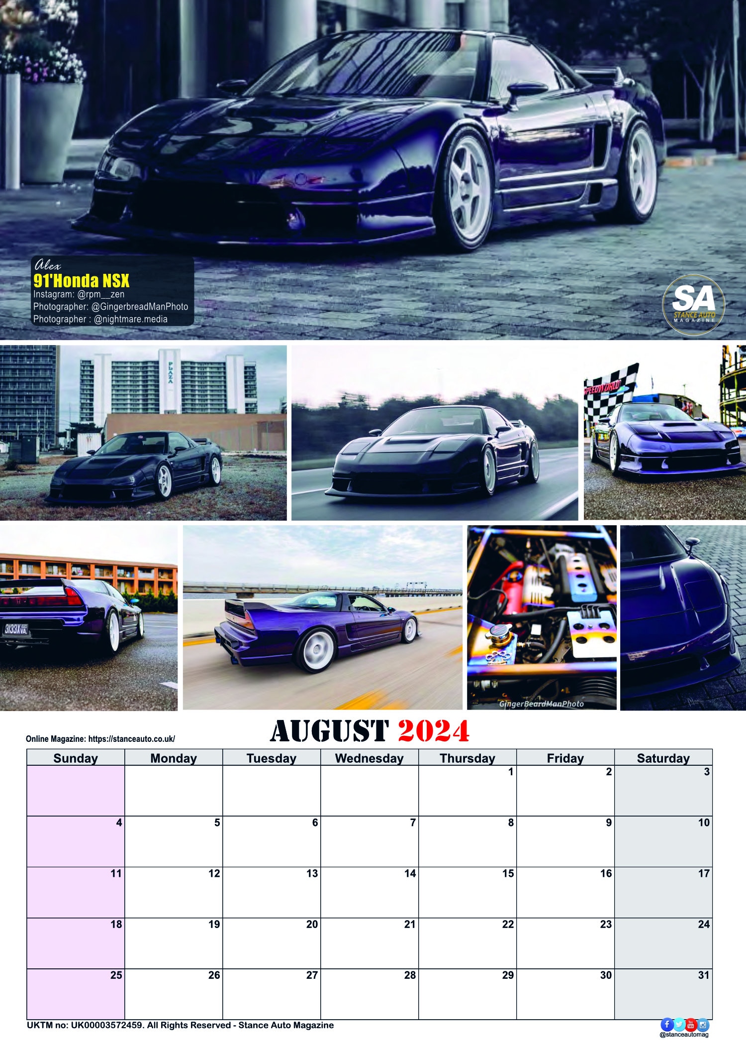 JDM 2024 Wall Calendars Etsy