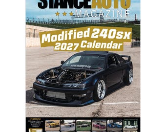 Stance Auto Magazine Modified 240sx  Wall Calendar 2027