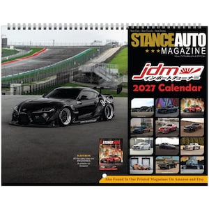 Stance Auto Magazine JDM Cars Book 3 2027 Wall Calendars (US & CA)