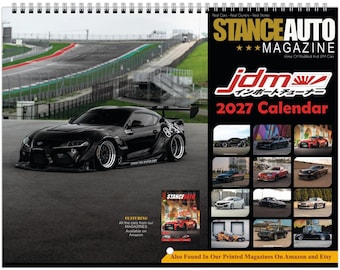 Stance Auto Magazine JDM Cars Book 3 2027 Wall Calendars (US & CA)