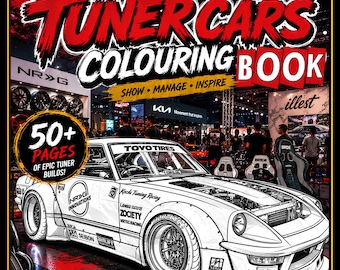 Stance Auto Magazine Tuners Cars Colouring Book