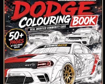 Dodge Colouring Book – 52 Modified Car Designs (Digital Download)