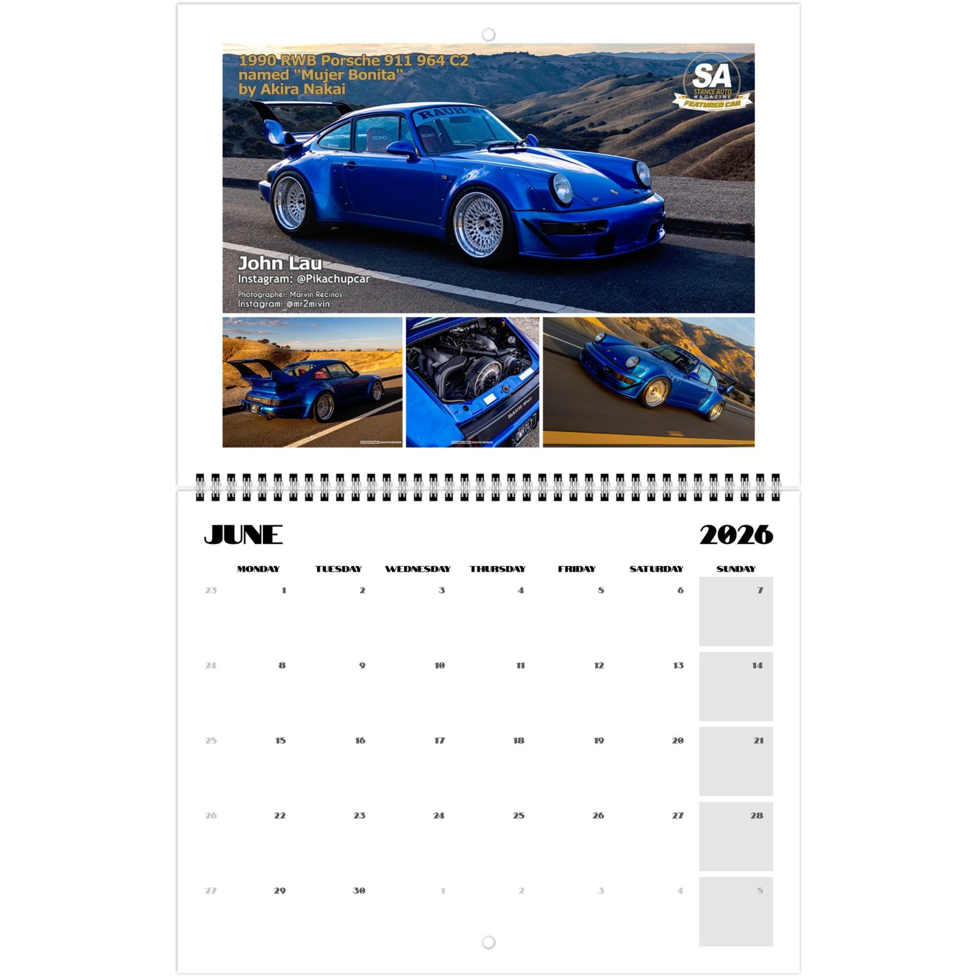 Edition Seidel Premium Wall Calendar 911 Art 2026 DIN A4