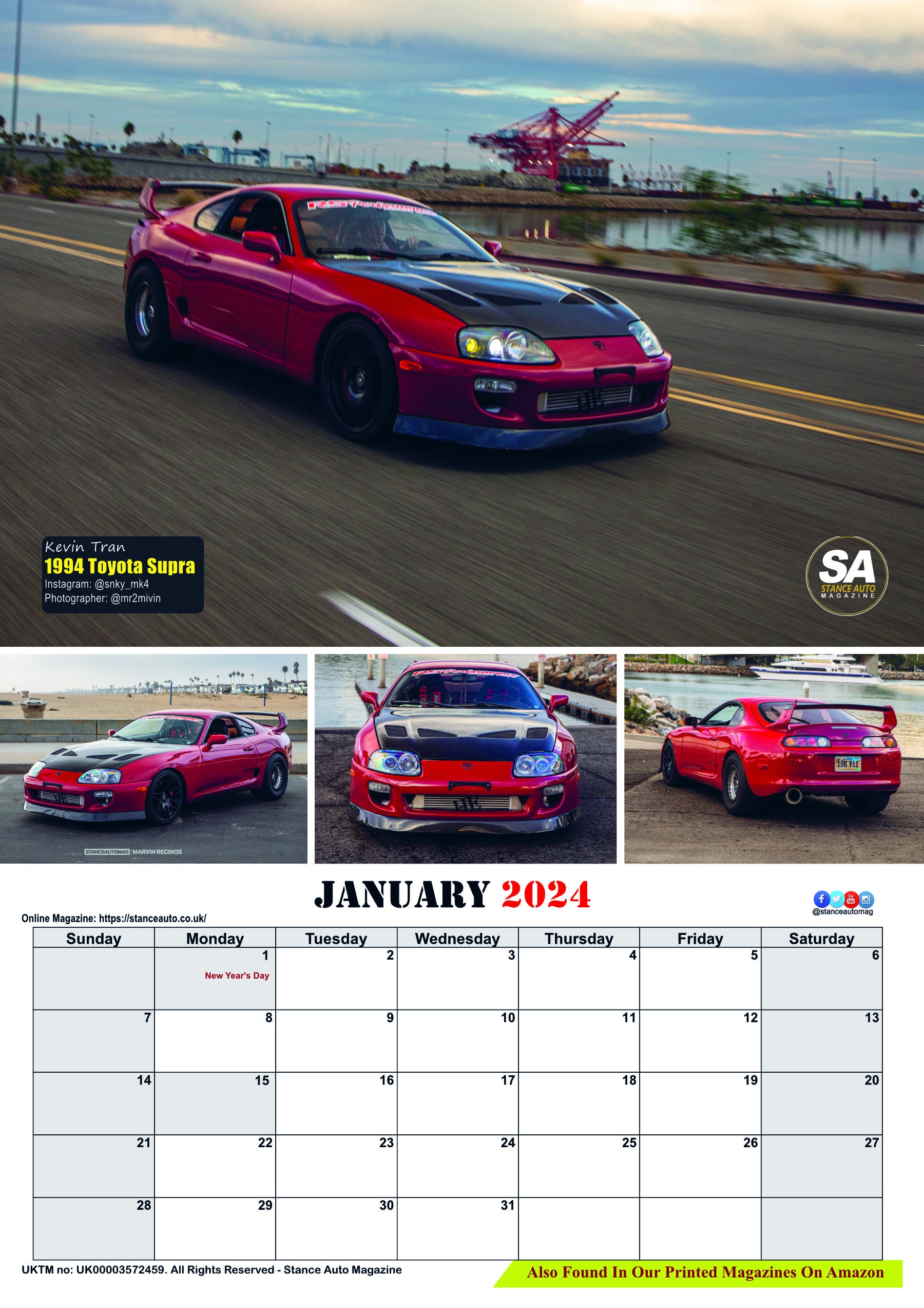 JDM Bk3 2025 A3 Wall Calendars Etsy