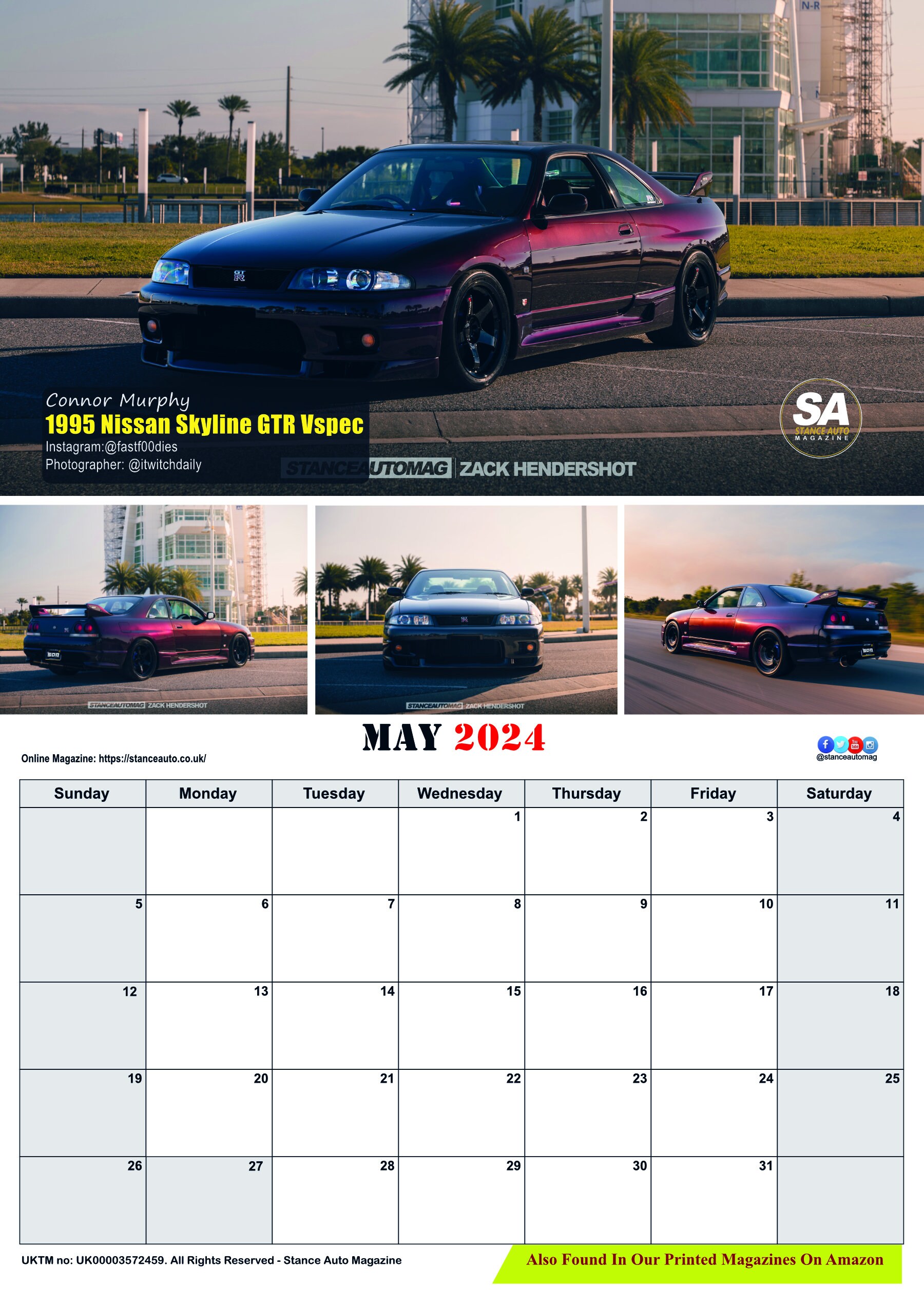 JDM Bk3 2024 A3 Wall Calendars Etsy