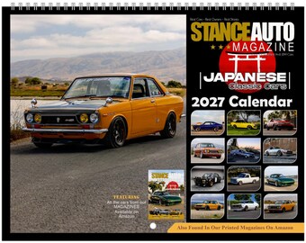 Stance Auto Magazine Japanese Classics Vol 2 2027 Wall calendars (US & CA)